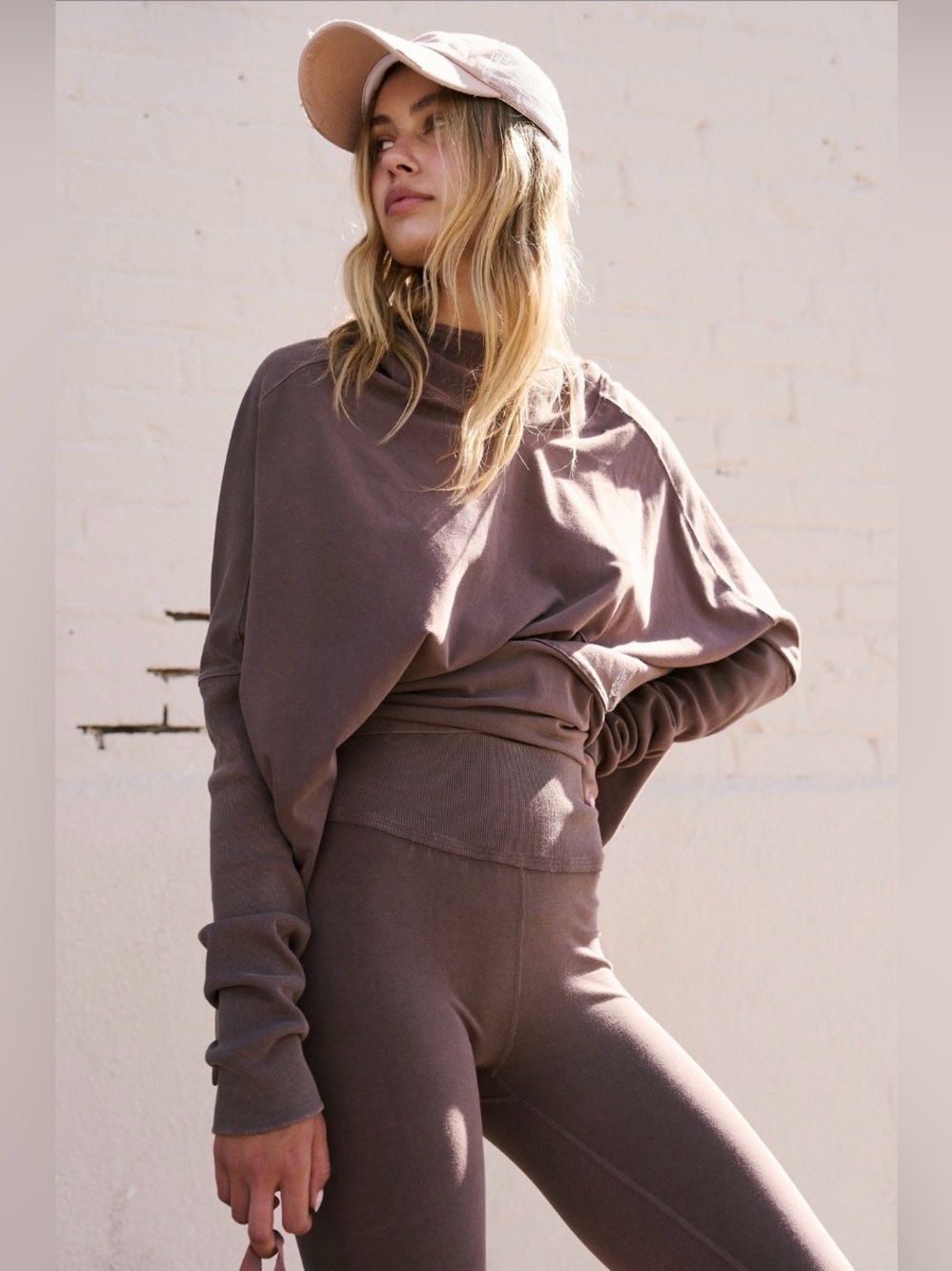 Free People FP Movement Hot Shot Hooded Set in Charcoal Brown Size Small NWT - Picture 3 of 7